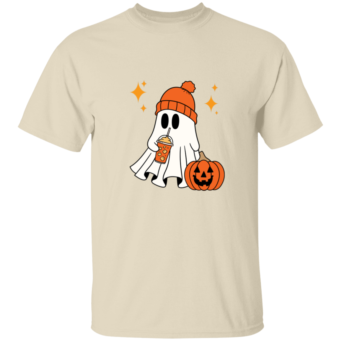 Cozy Halloween Ghost T-Shirt | Halloween Cute Spooky