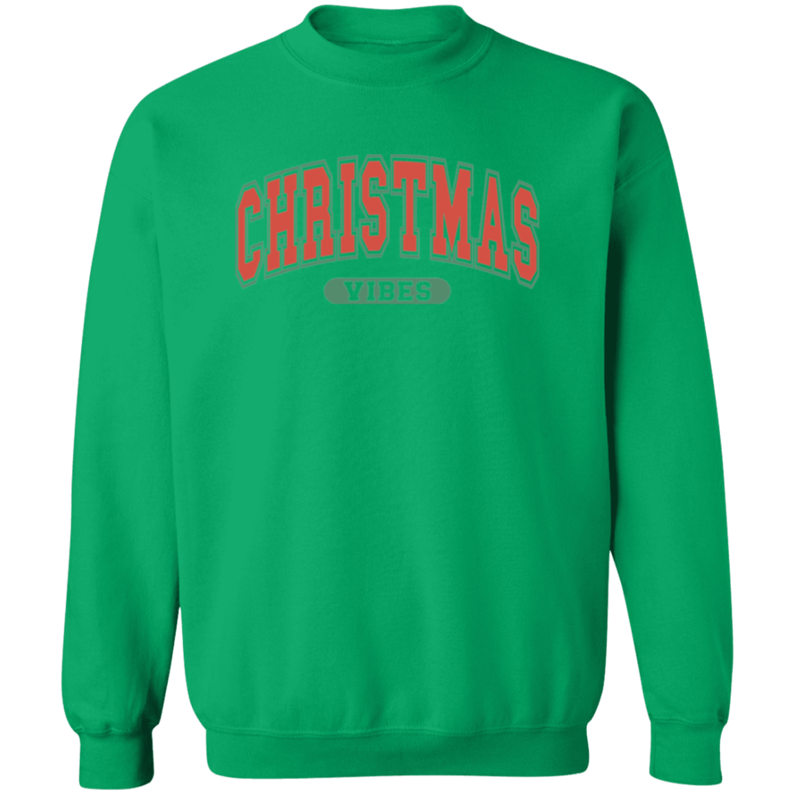 Retro Christmas Vibes Sweatshirt - Women's Cute Holiday Sweater