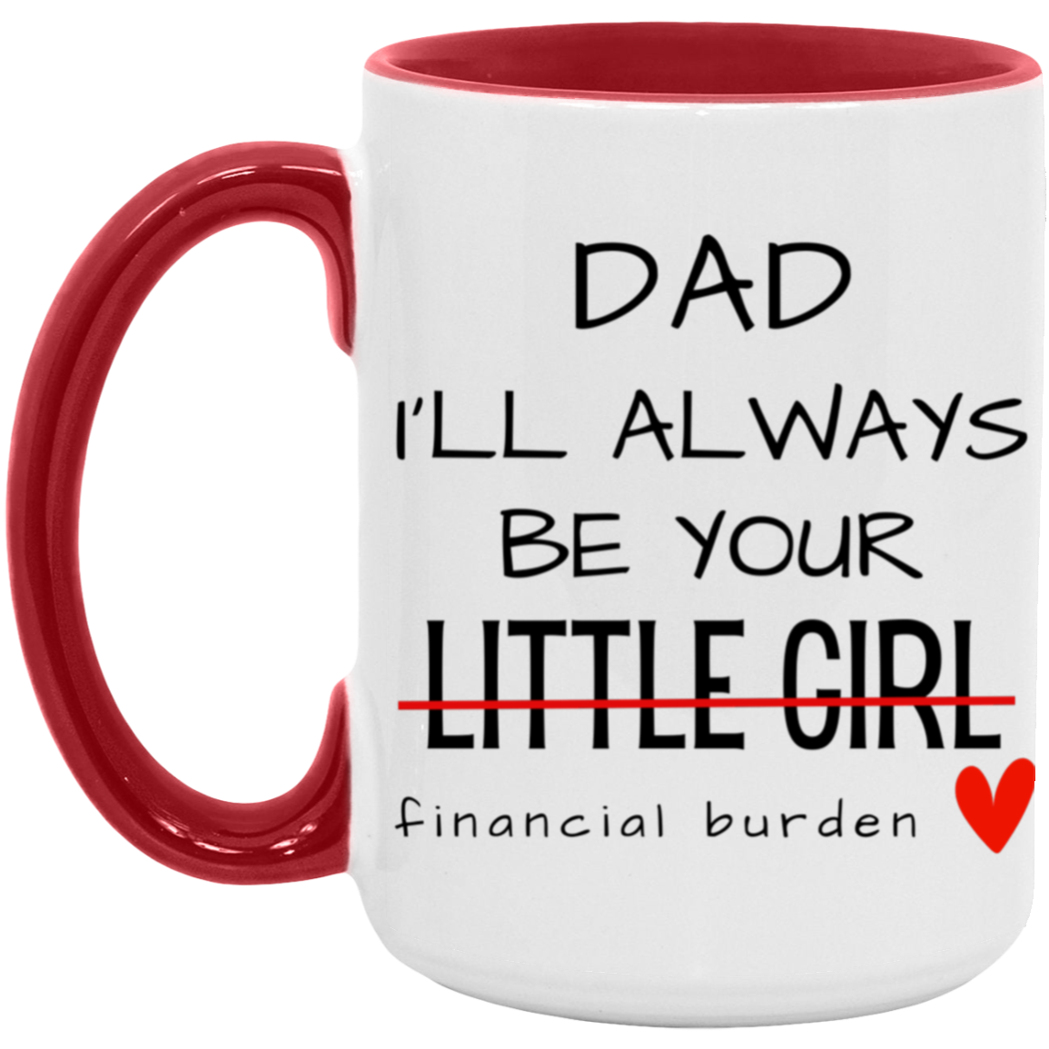 Dad I'll Always Be Your Little Girl Financial Burden, Fathers Day Gift, Gifts for Father