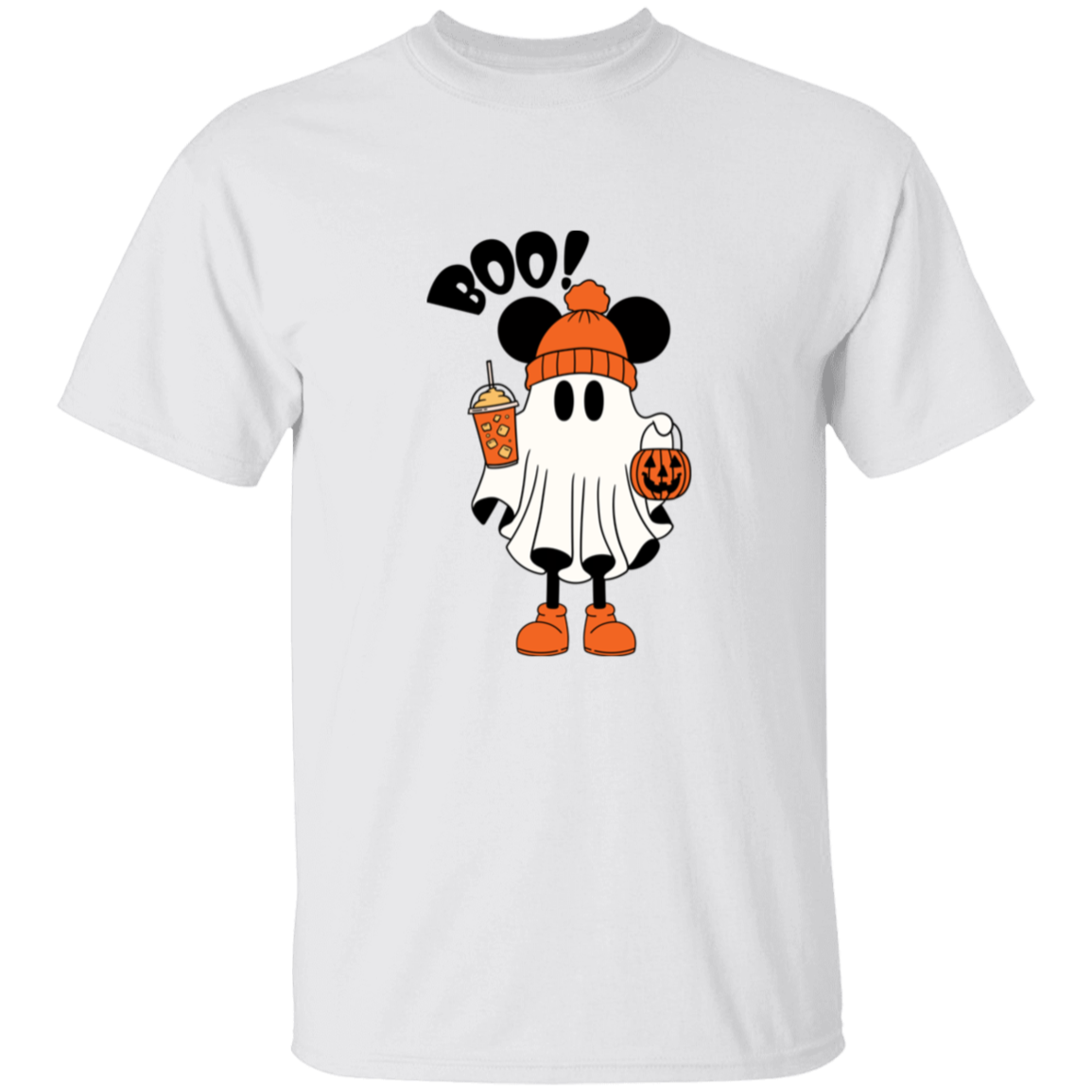 Mouse Pumpkin Spice Ghost | Cute Halloween T-Shirt