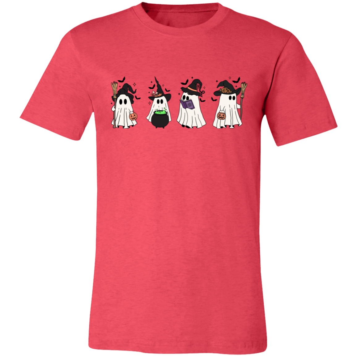 Cute Ghost Unisex Short-Sleeve T-Shirt | Halloween Casual