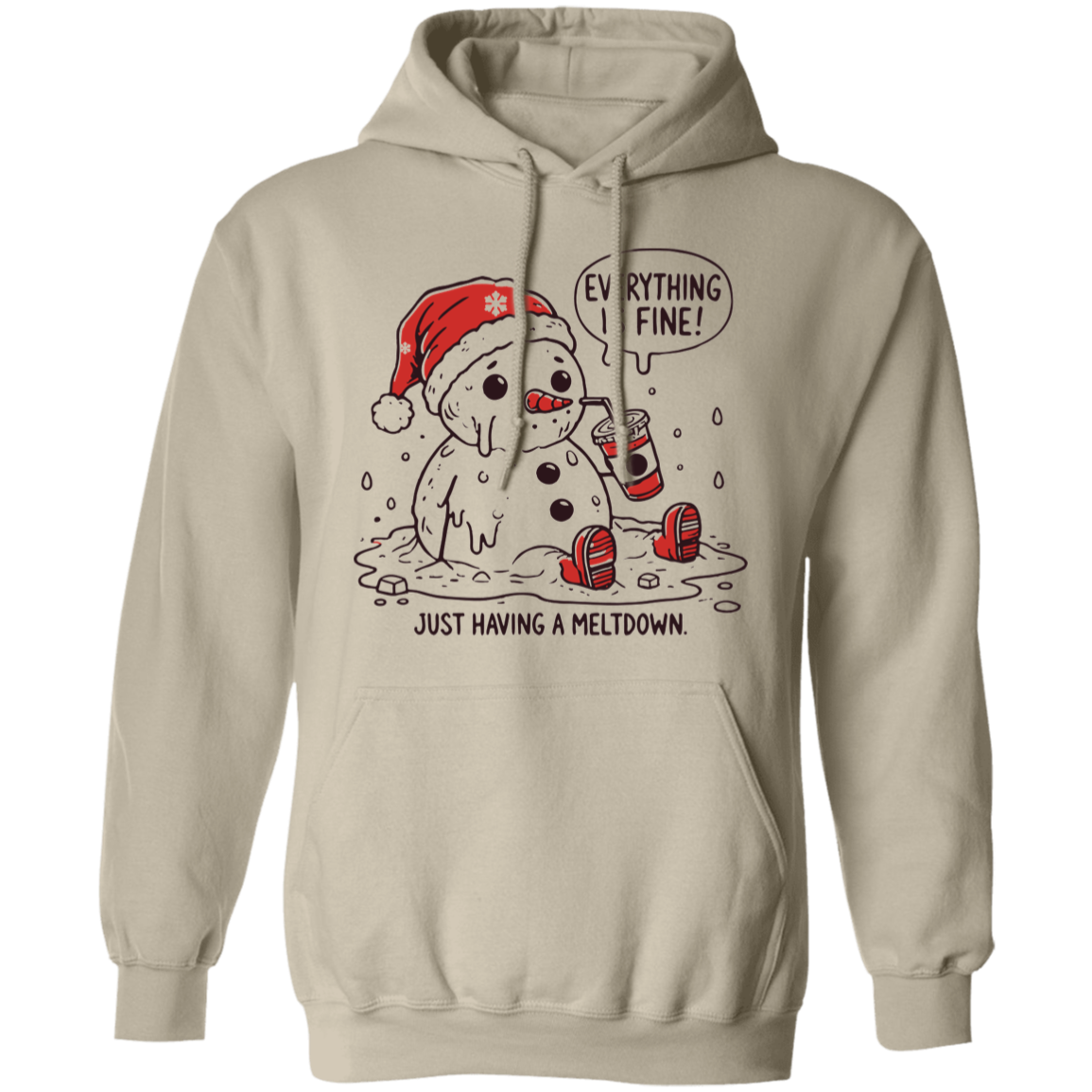 Everything is fine Snowman T-Shirt| Sweatshirt | Hoodie