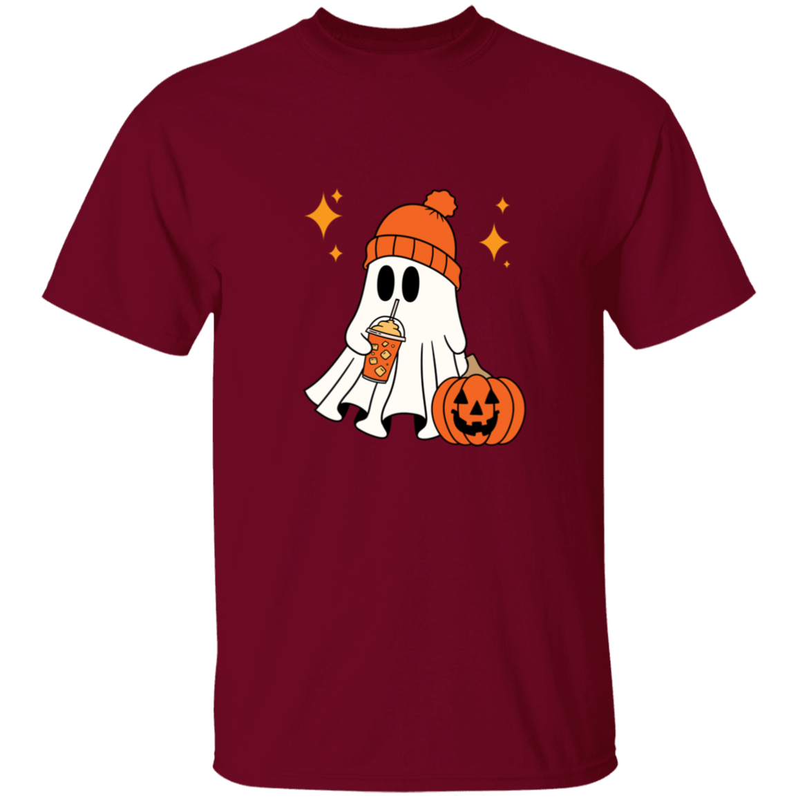 Cozy Halloween Ghost T-Shirt | Halloween Cute Spooky