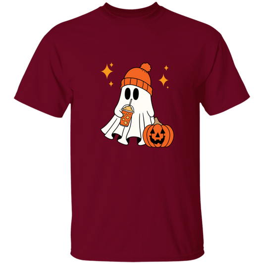Cozy Halloween Ghost T-Shirt |  Halloween Cute Spooky