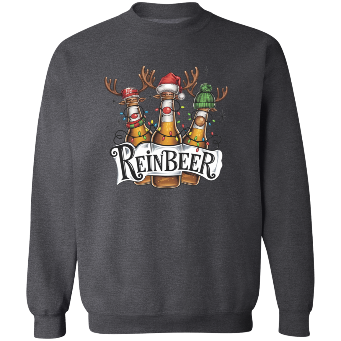 Christmas Reinbeer T-Shirt & Sweatshirt - Funny Holiday Apparel for Beer Lovers