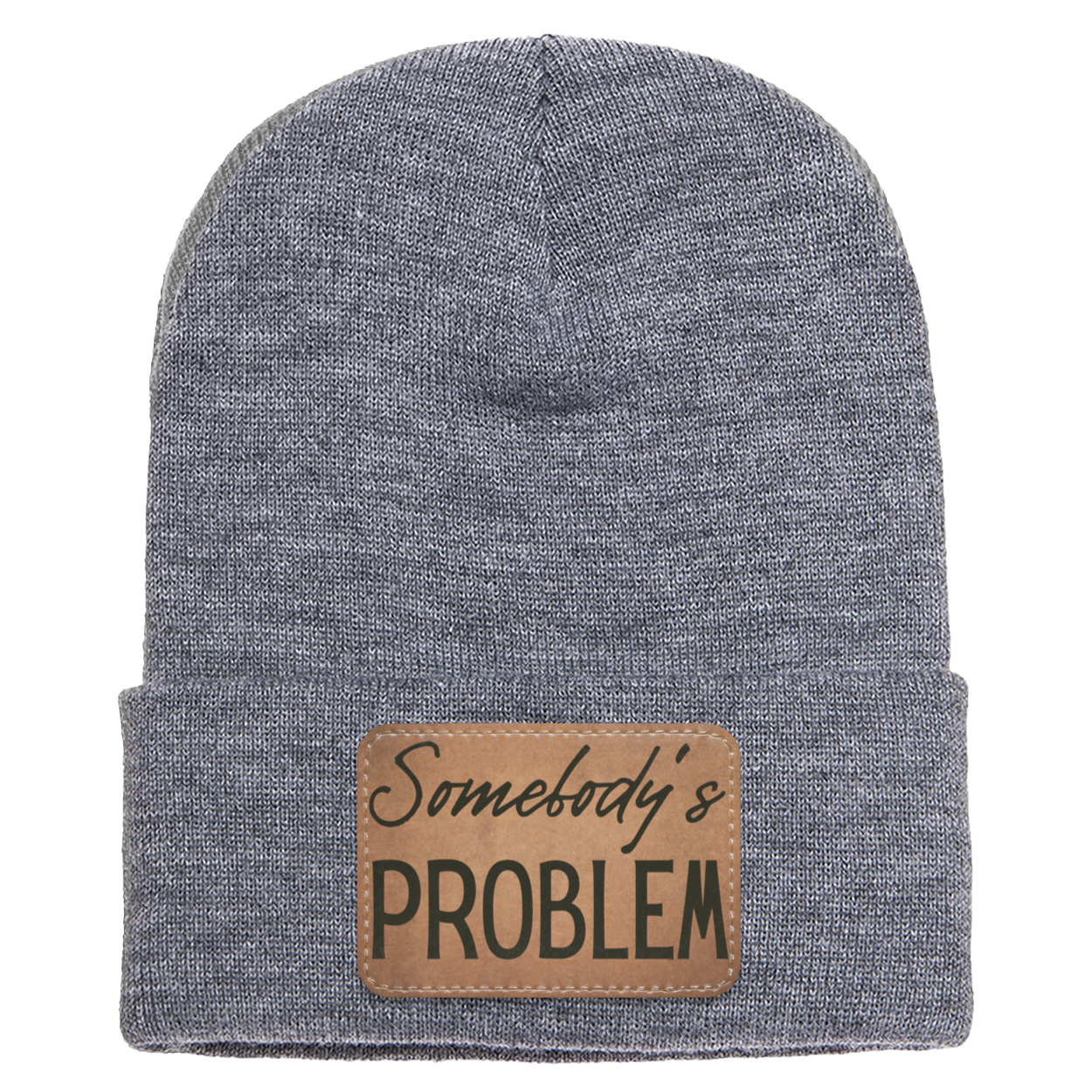 Adult Knit Beanie: 'Somebody’s Problem' and 'Somebody'| His and Hers Couple Beanie
