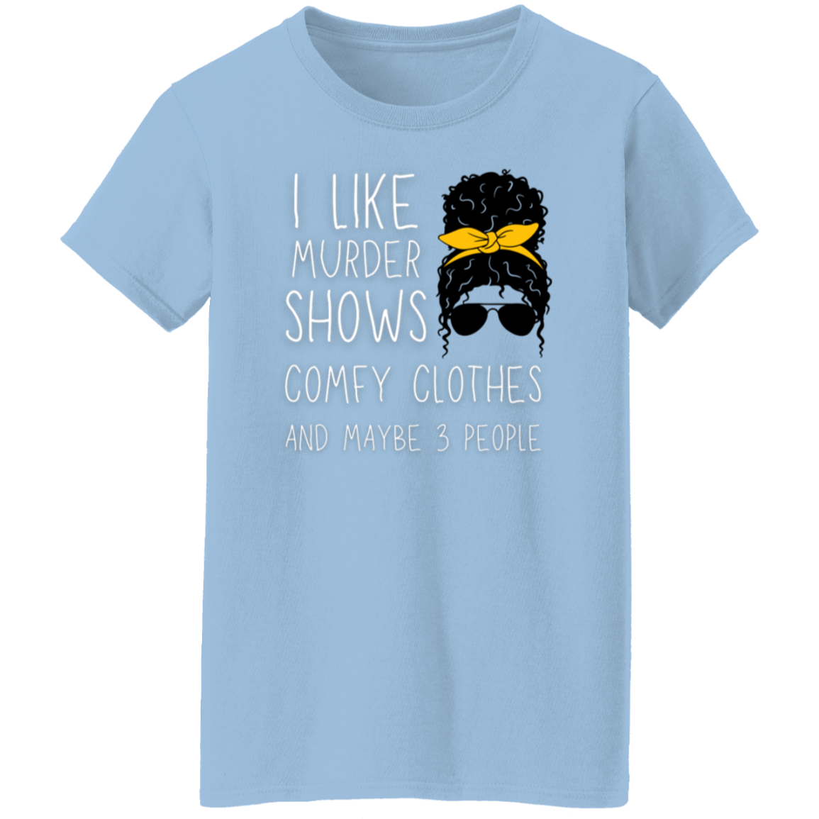 Introvert Curly Ladies T-Shirt | Gifts for Introvert