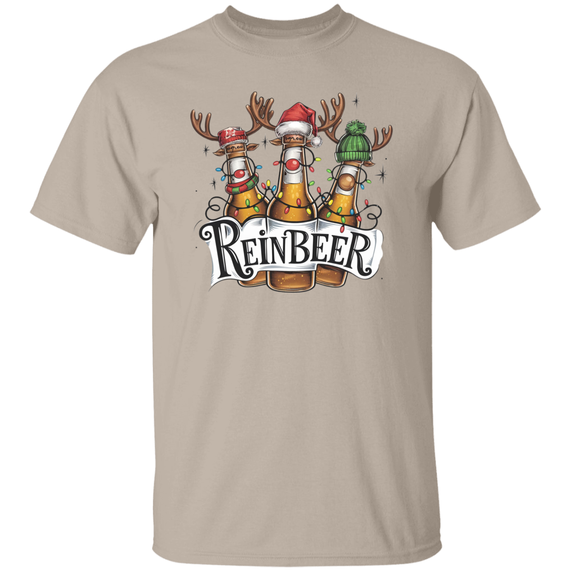 Christmas Reinbeer T-Shirt & Sweatshirt - Funny Holiday Apparel for Beer Lovers