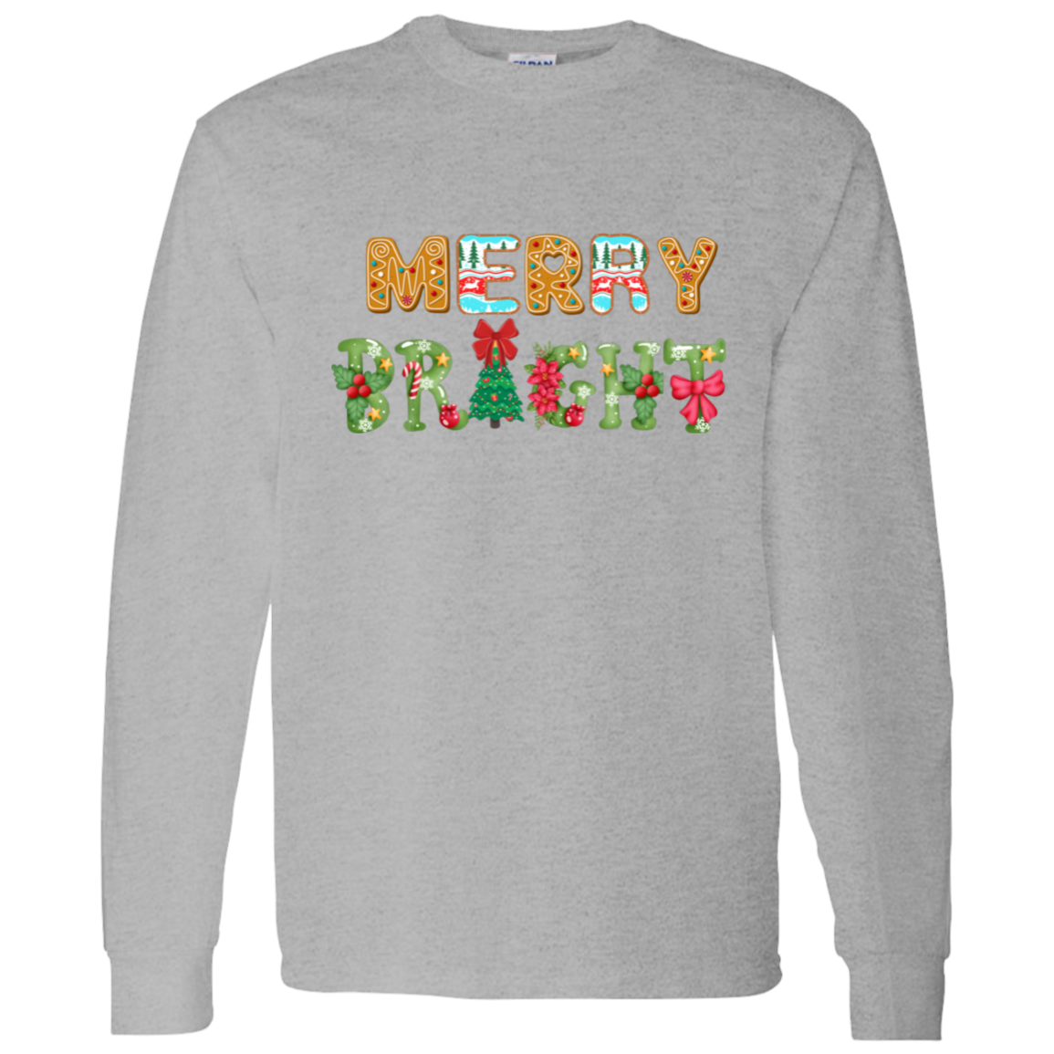 Merry Bright Christmas T-Shirt | Gift for Christmas