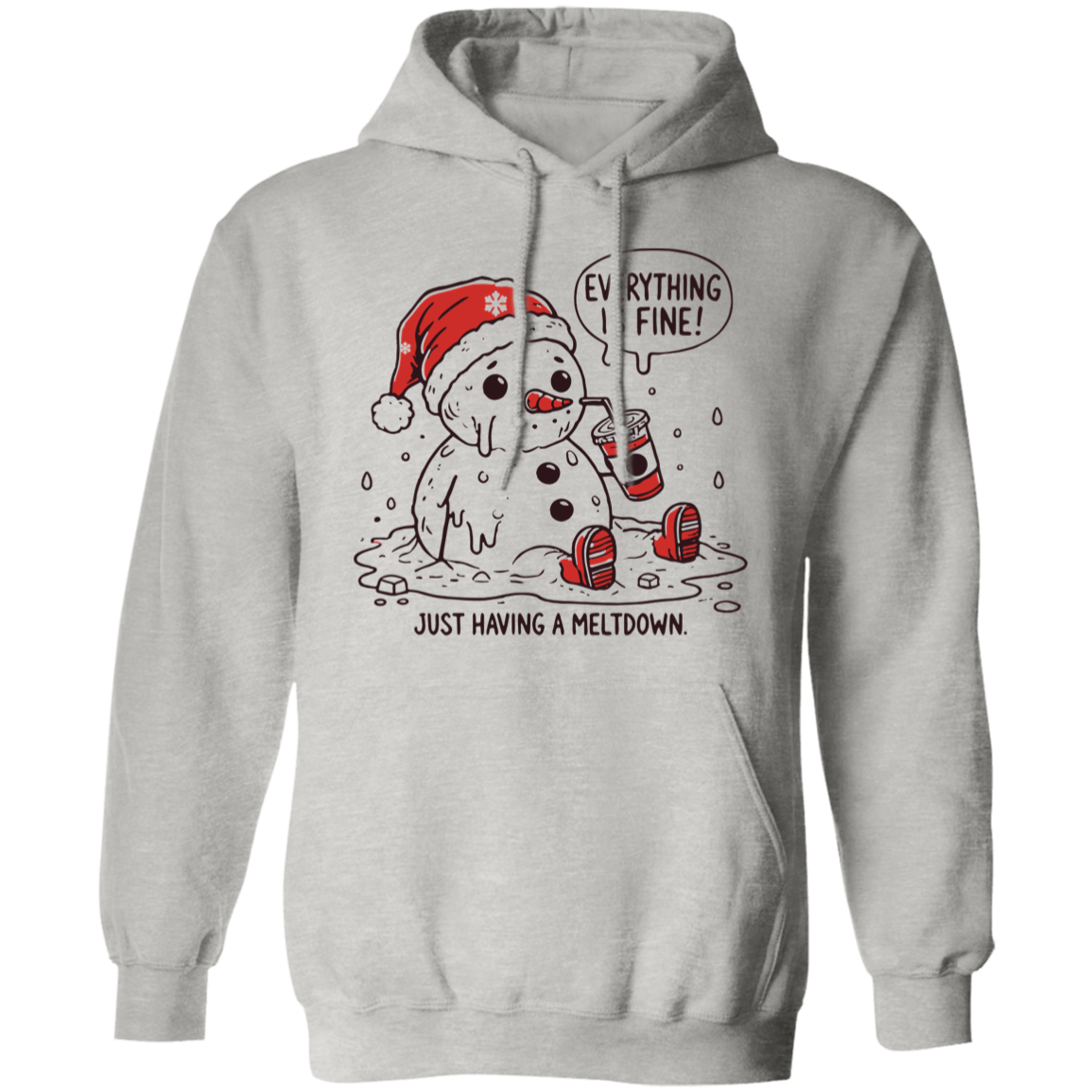 Everything is fine Snowman T-Shirt| Sweatshirt | Hoodie