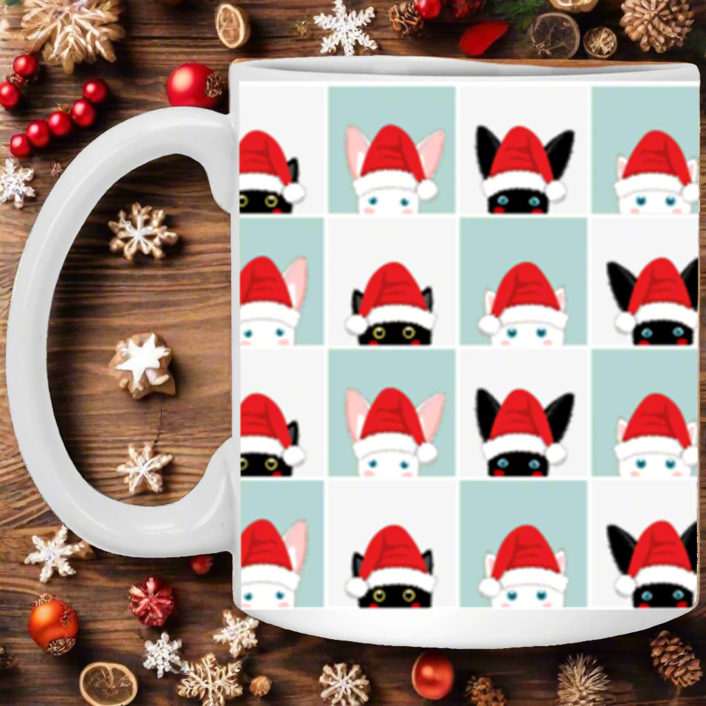 Cute Christmas Gods White Mug