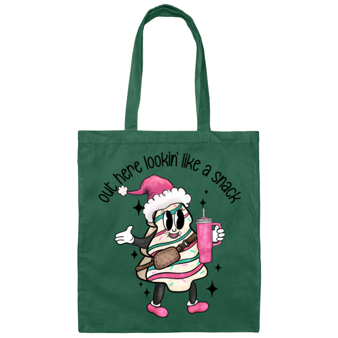 Out Here Lookin' Like A Snack Tote Bag - Boojee Christmas Tote