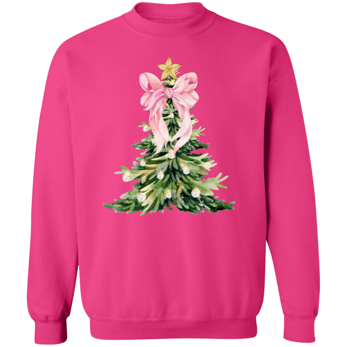 🎄 Christmas Tree Bow Shirt & Christmas Sweatshirt for Women 🎄