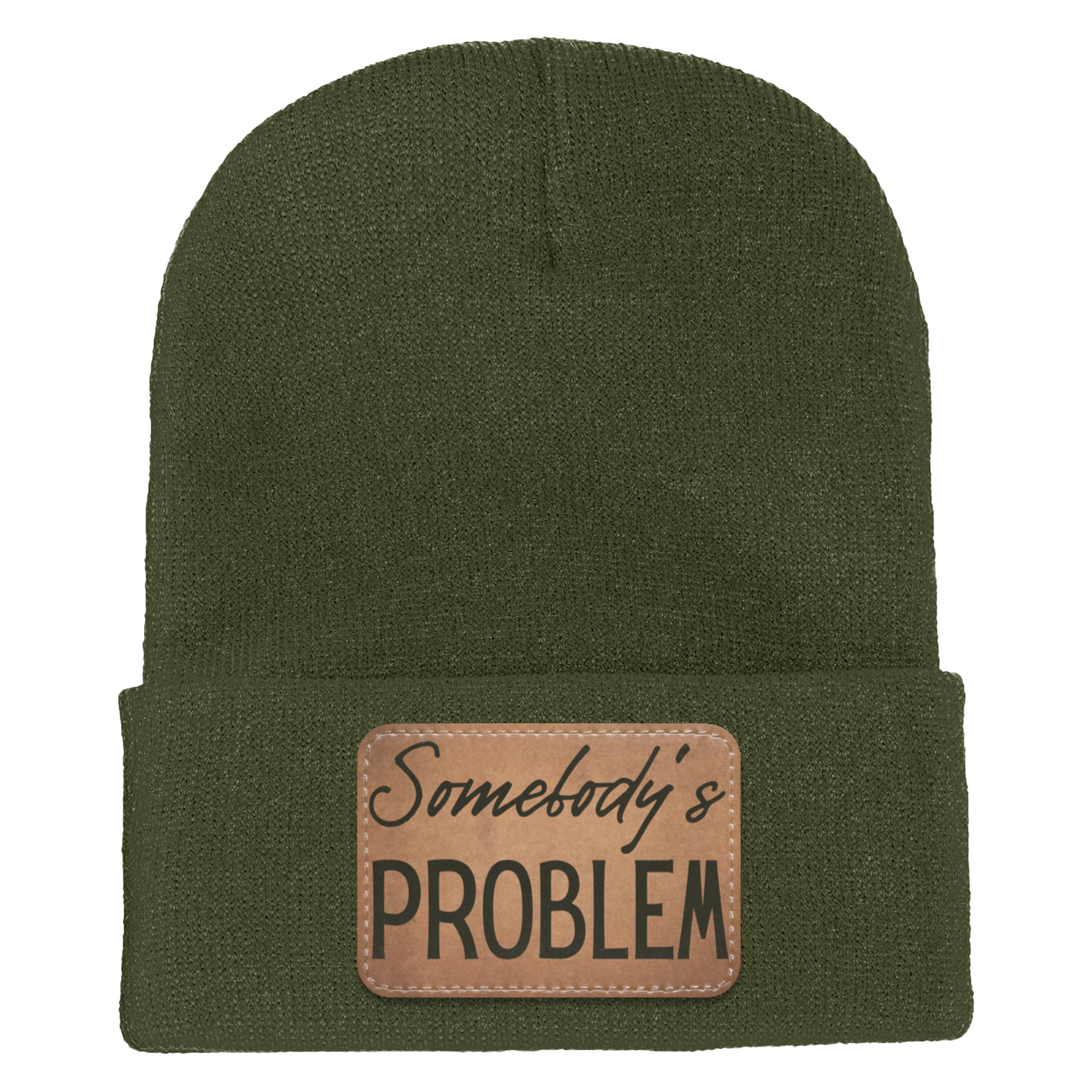Adult Knit Beanie: 'Somebody’s Problem' and 'Somebody'| His and Hers Couple Beanie