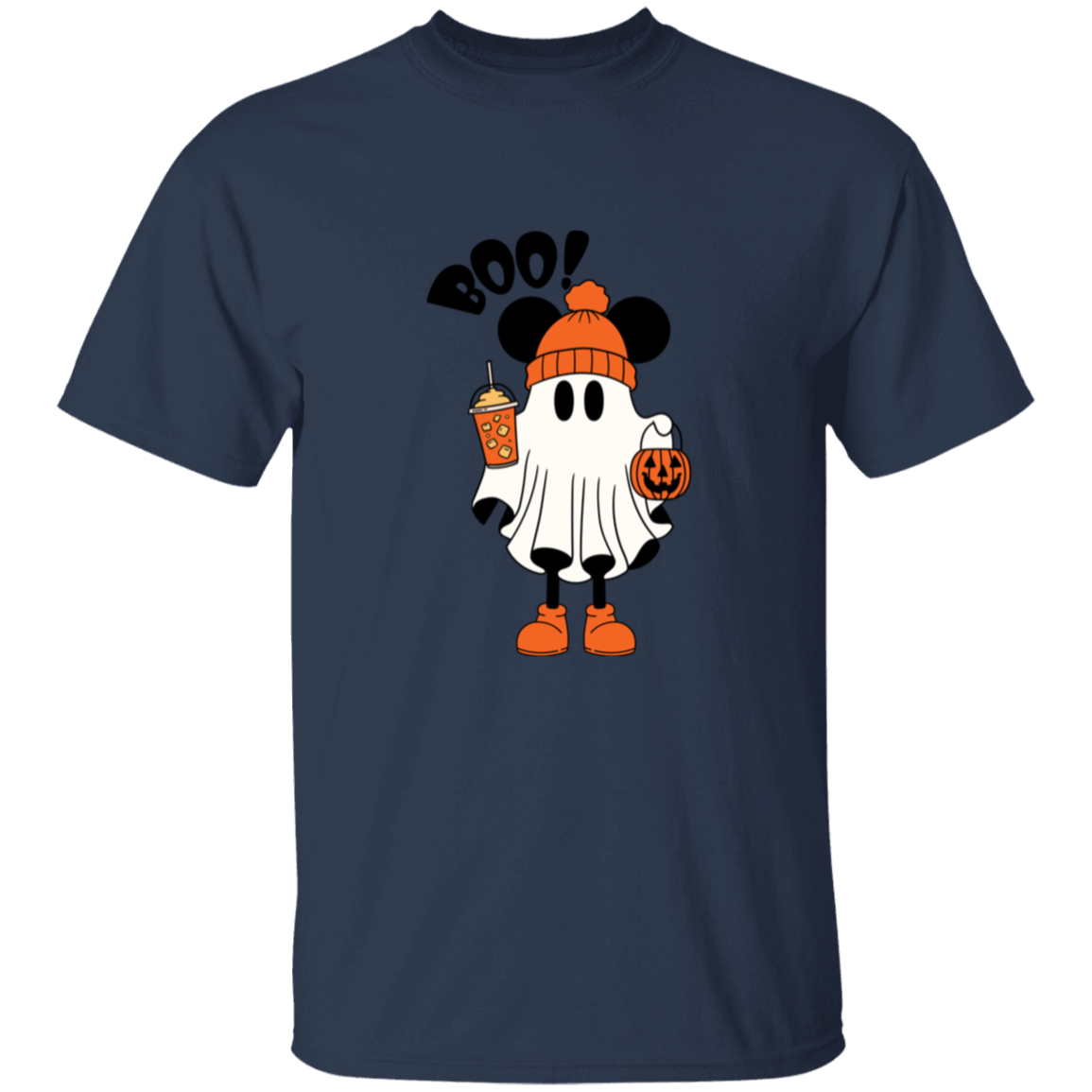 Mouse Pumpkin Spice Ghost | Cute Halloween T-Shirt