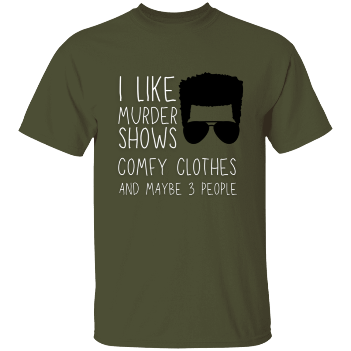 Introvert Curly Hair Male T-Shirt | Gift for Introvert
