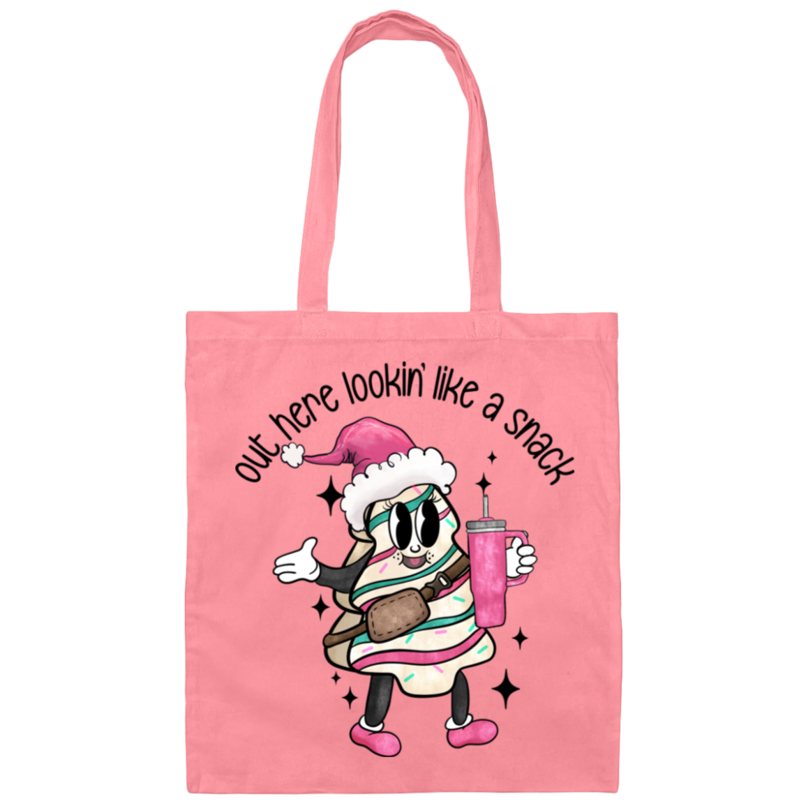 Out Here Lookin' Like A Snack Tote Bag - Boojee Christmas Tote