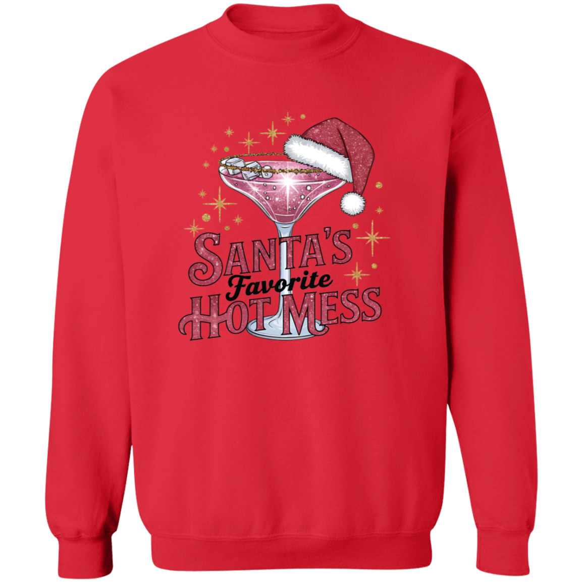 Santa’s Favorite Hot Mess Drink - Festive Holiday Mug for Fun Christmas Sipping