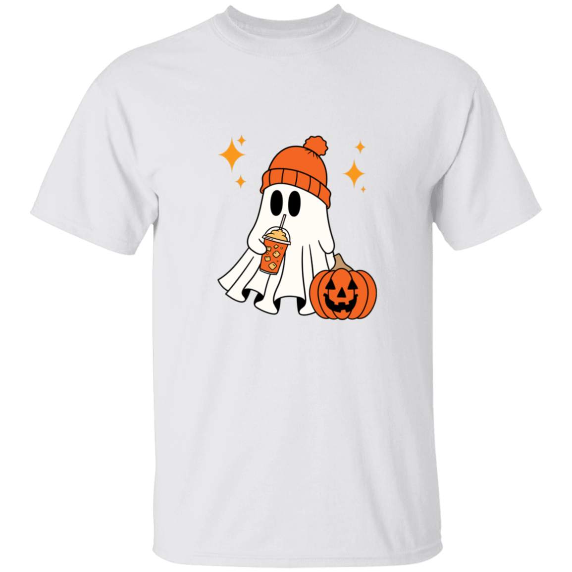 Cozy Halloween Ghost T-Shirt | Halloween Cute Spooky