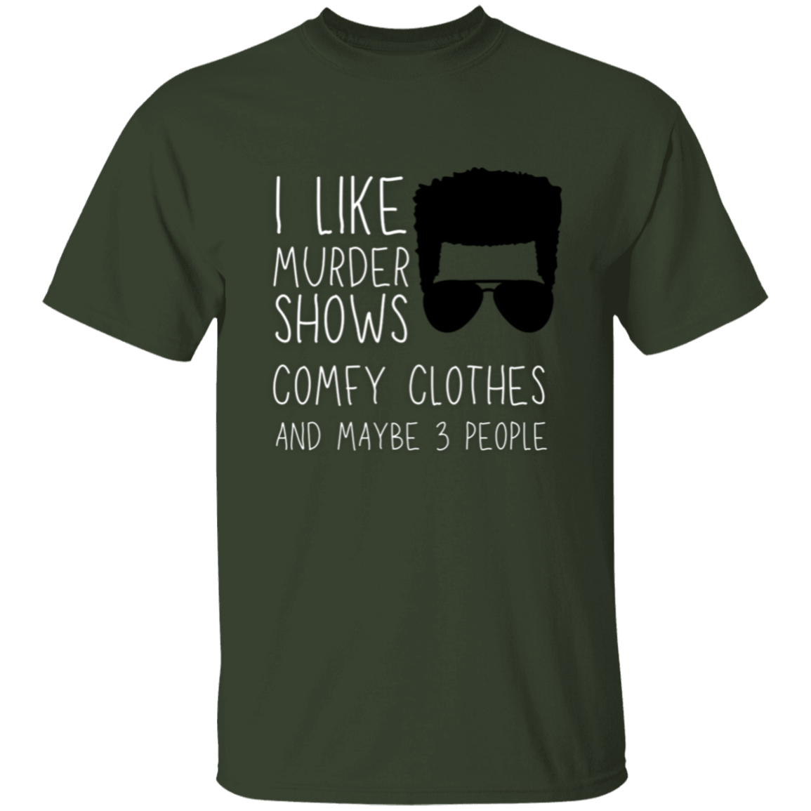 Introvert Curly Hair Male T-Shirt | Gift for Introvert