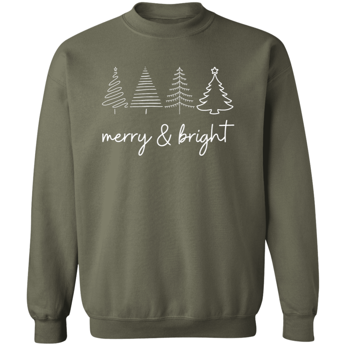 🌟 Merry & Bright Christmas Trees T-Shirt & Sweatshirt 🌟