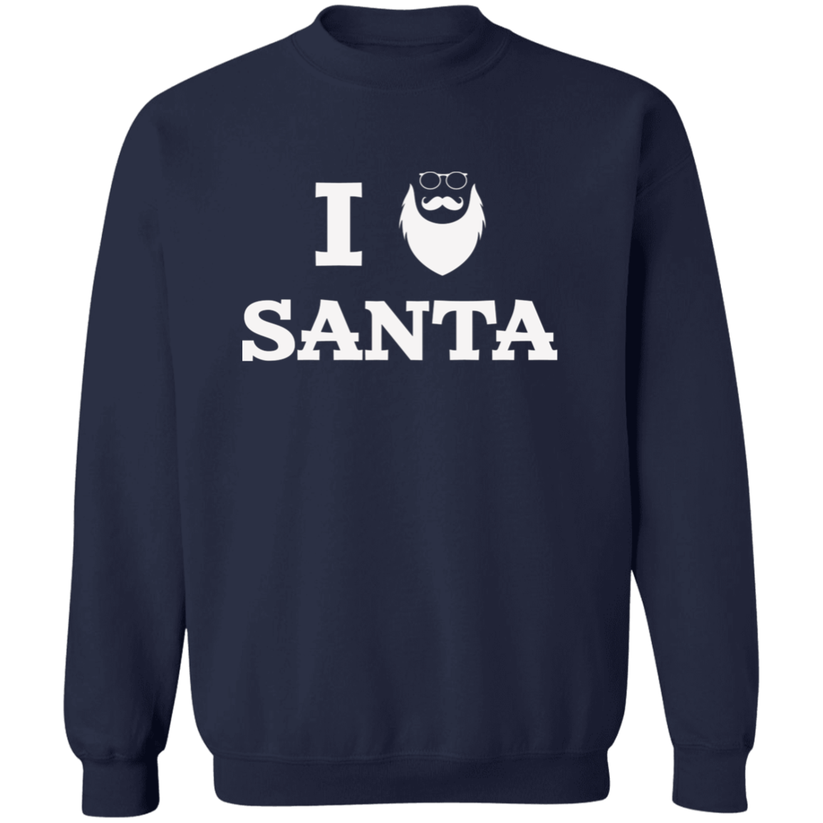 I Santa | Santa Claus with Sunglasses G180 Crewneck Pullover Sweatshirt