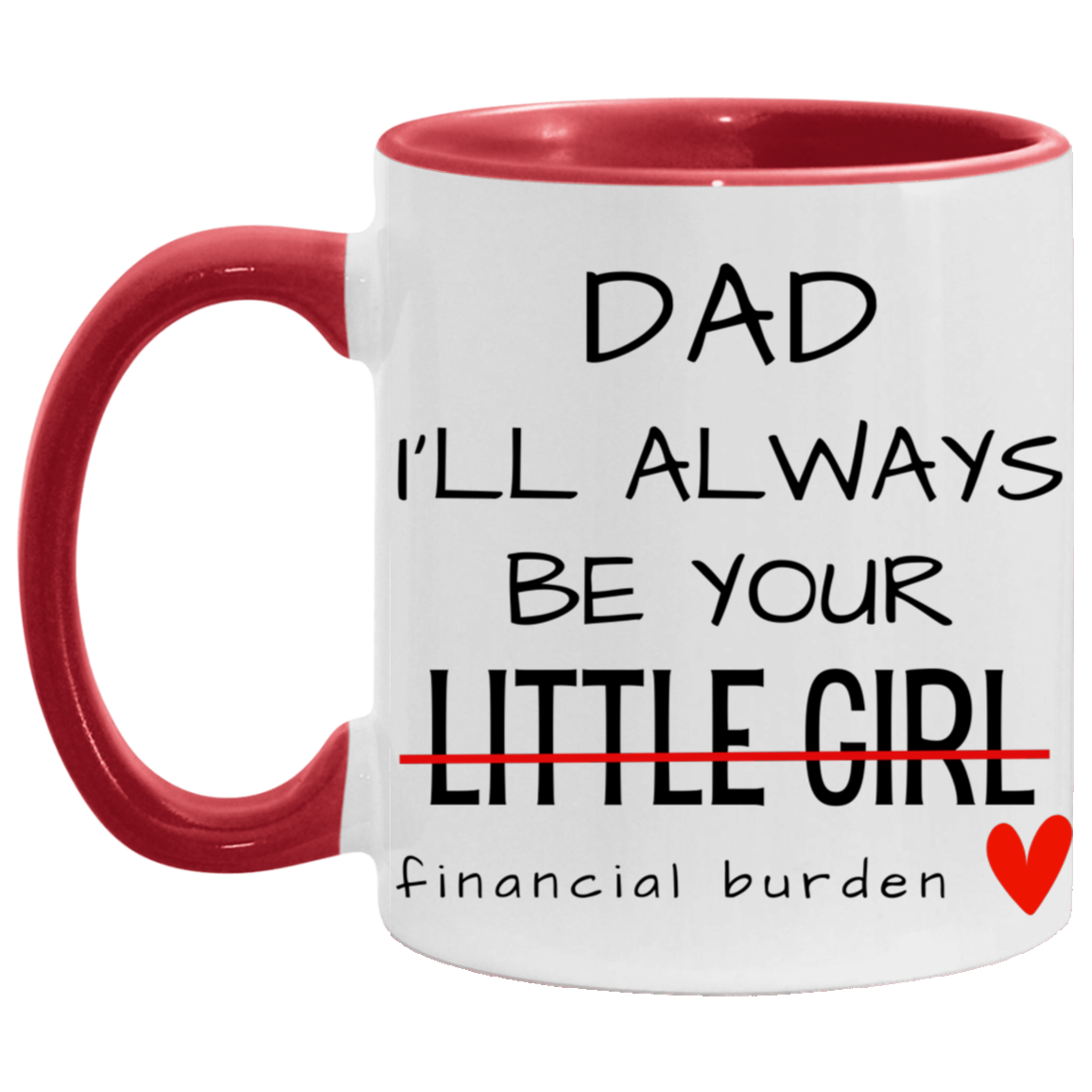 Dad I'll Always Be Your Little Girl Financial Burden, Fathers Day Gift, Gifts for Father