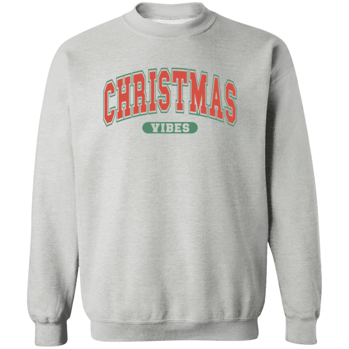 Retro Christmas Vibes Sweatshirt - Women's Cute Holiday Sweater