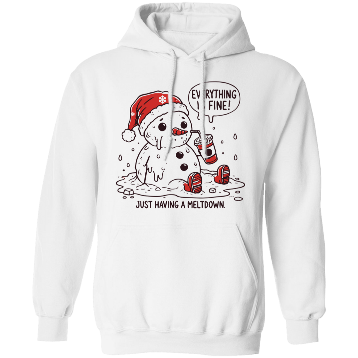 Everything is fine Snowman T-Shirt| Sweatshirt | Hoodie