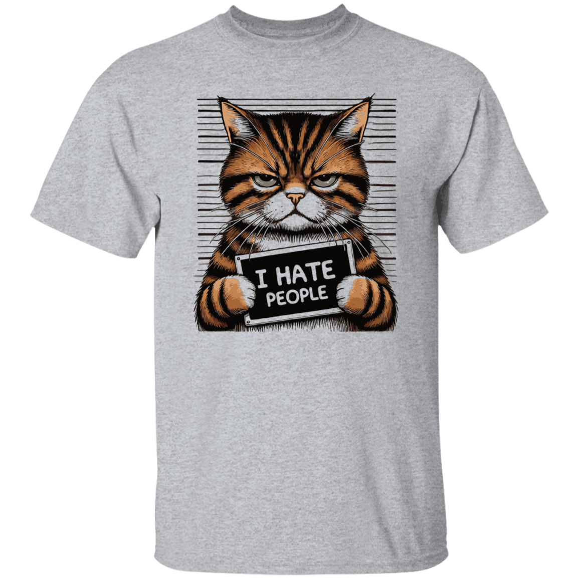 I Hate People Cat Sweatshirt, T-Shirt & Hoodie – Purr-fect for Cat Lovers with Attitude