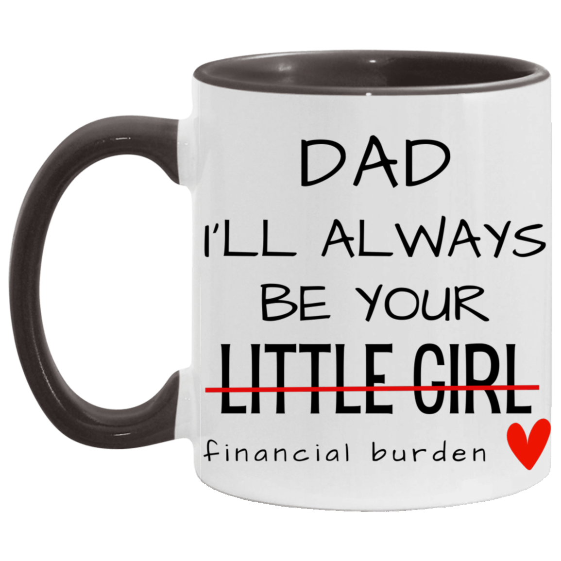 Dad I'll Always Be Your Little Girl Financial Burden, Fathers Day Gift, Gifts for Father