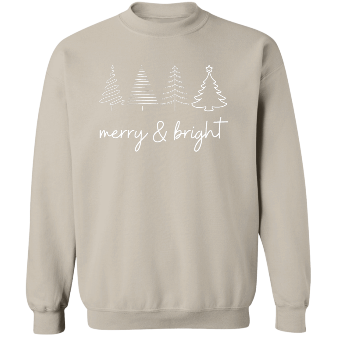 🌟 Merry & Bright Christmas Trees T-Shirt & Sweatshirt 🌟