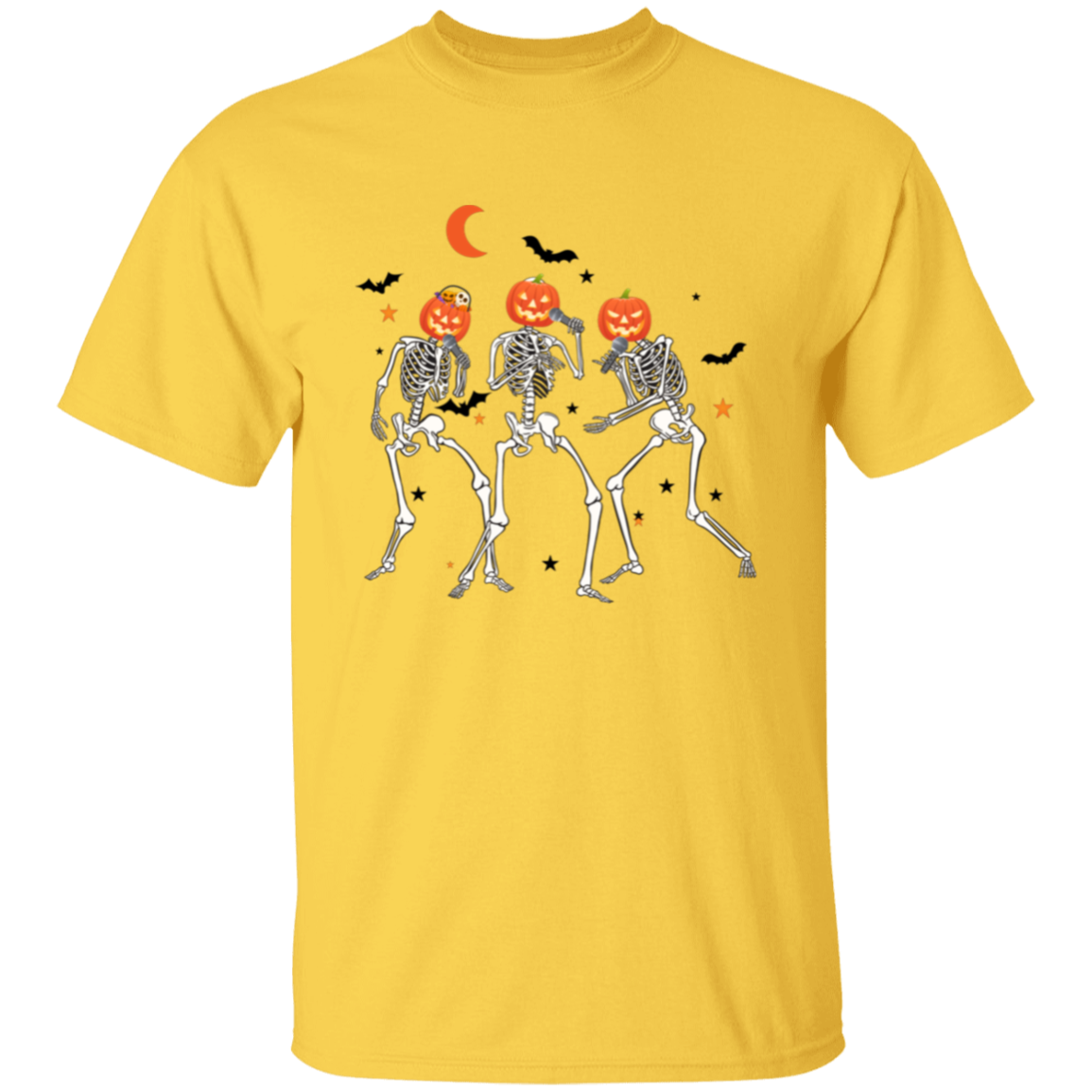 Singer Skeleton Pumpkin T- Shirt | Halloween