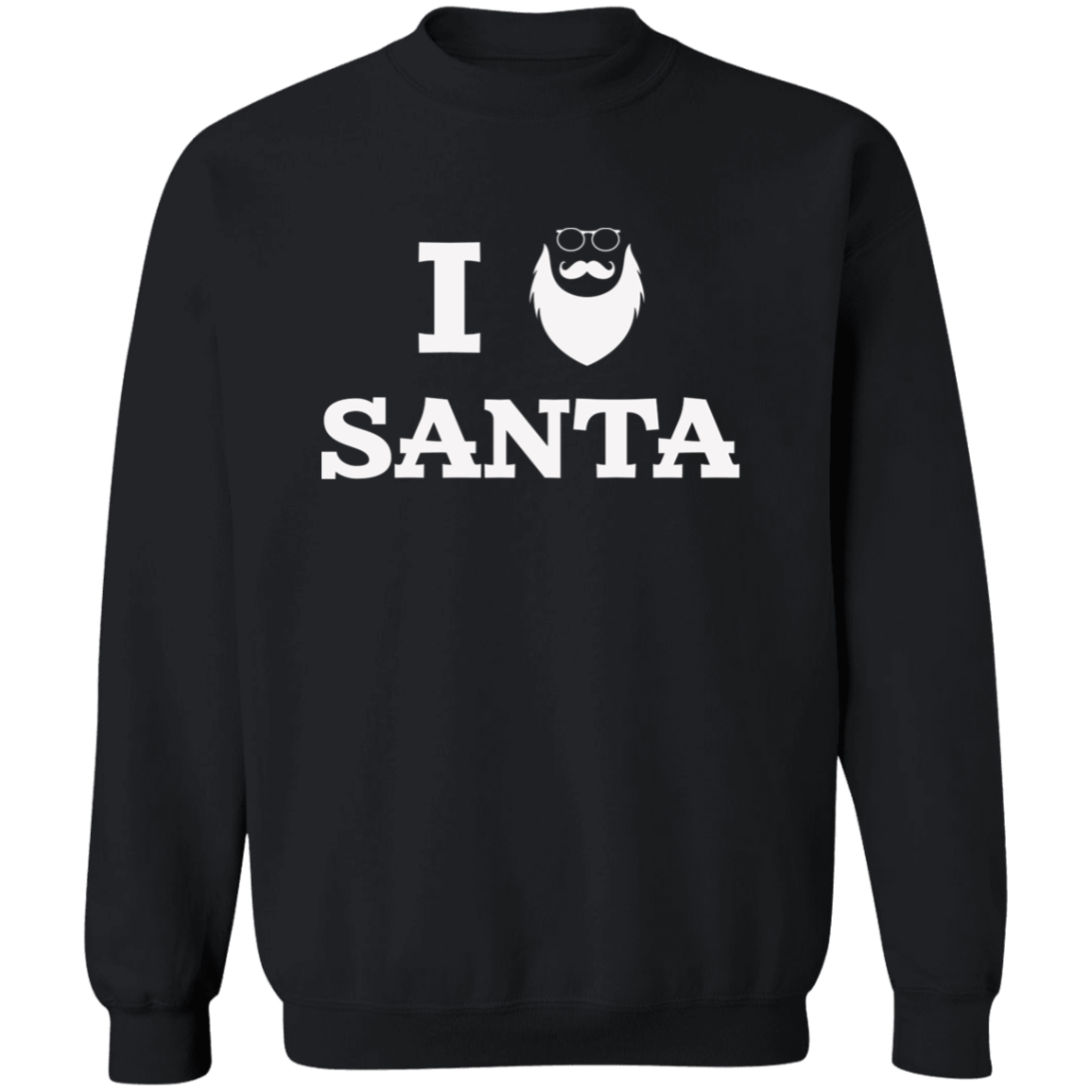 I Santa | Santa Claus with Sunglasses G180 Crewneck Pullover Sweatshirt