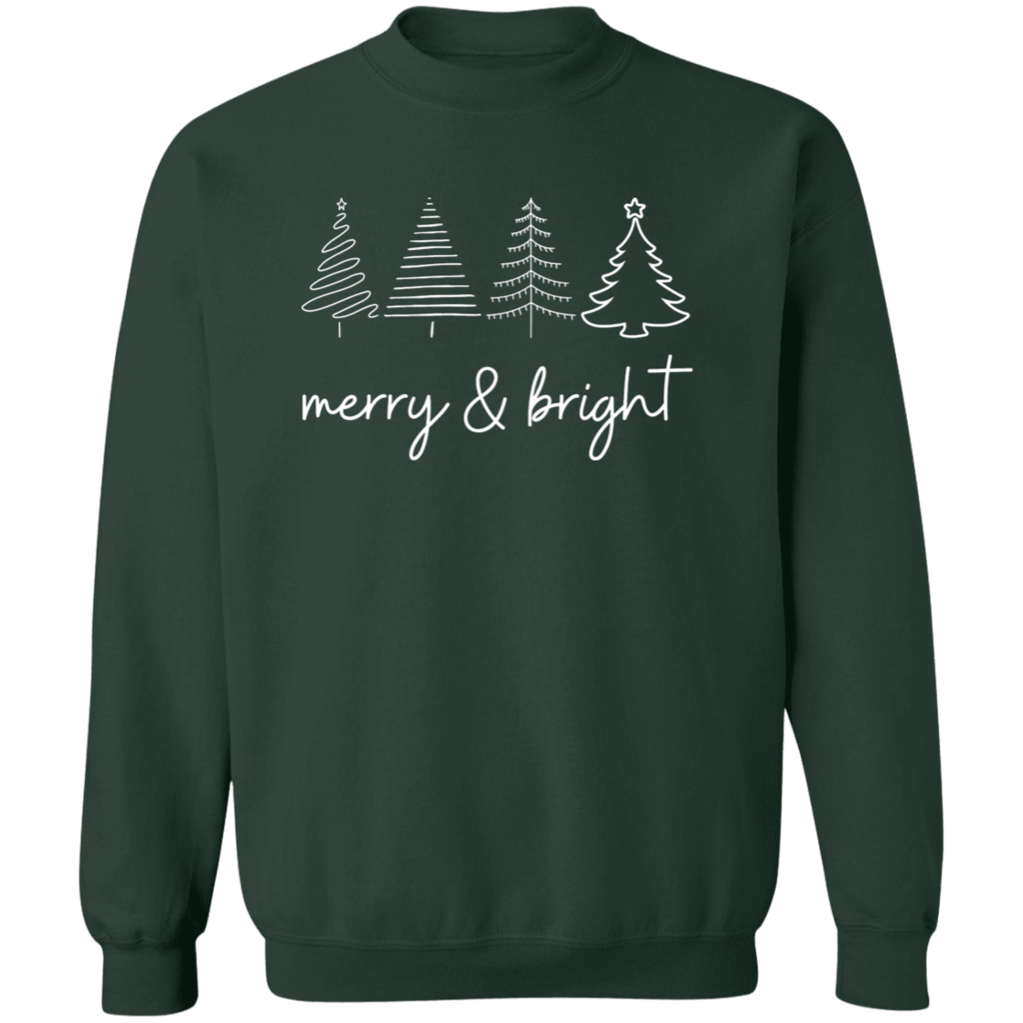 🌟 Merry & Bright Christmas Trees T-Shirt & Sweatshirt 🌟