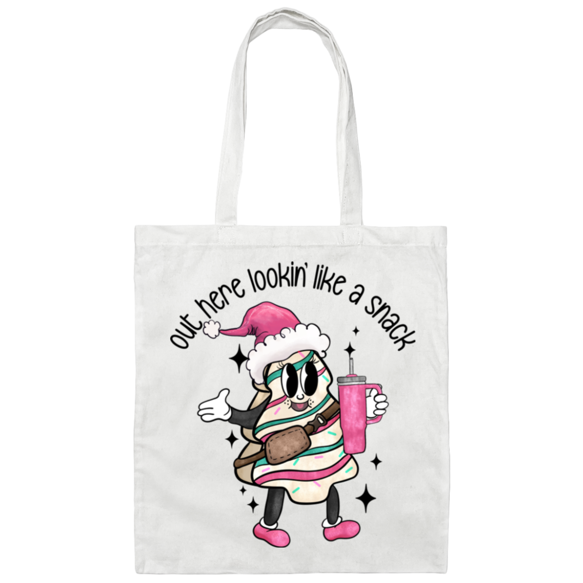 Out Here Lookin' Like A Snack Tote Bag - Boojee Christmas Tote