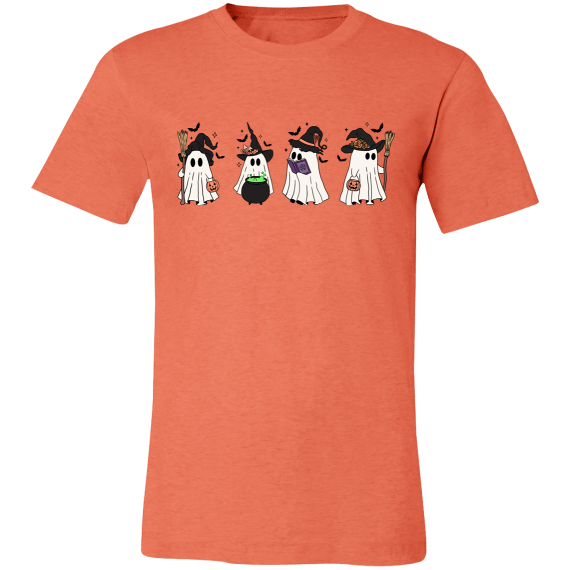 Cute Ghost Unisex Short-Sleeve T-Shirt | Halloween Casual