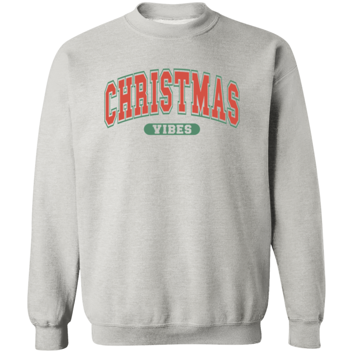 Retro Christmas Vibes Sweatshirt - Women's Cute Holiday Sweater
