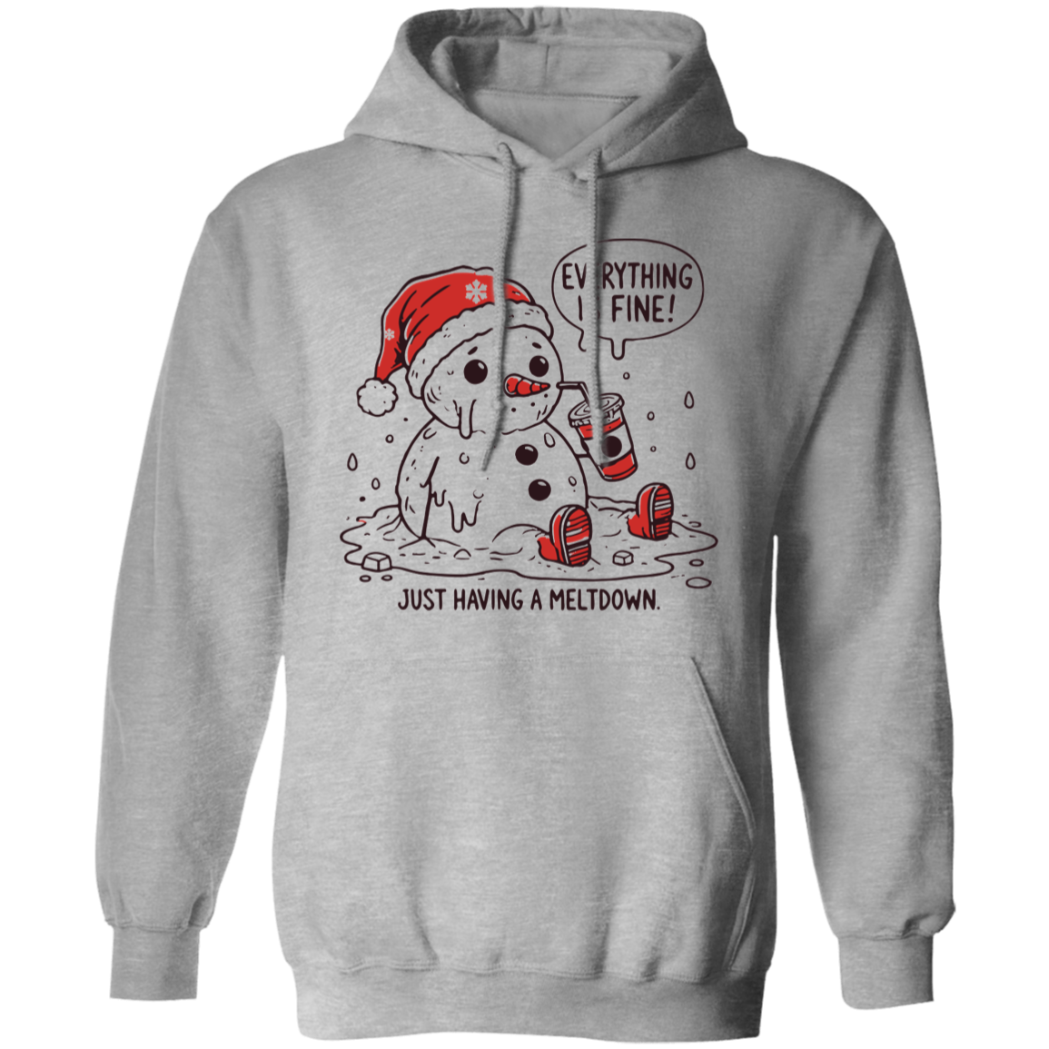 Everything is fine Snowman T-Shirt| Sweatshirt | Hoodie