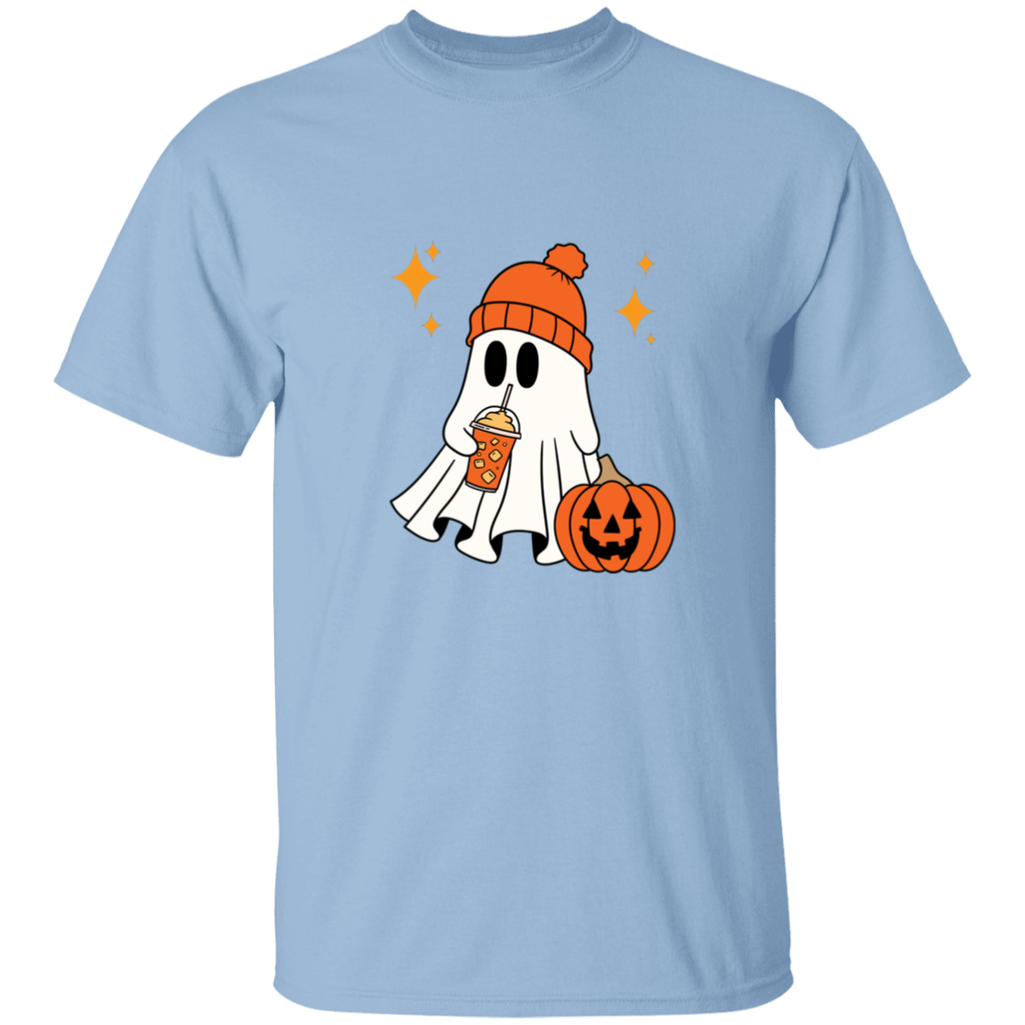 Cozy Halloween Ghost T-Shirt | Halloween Cute Spooky