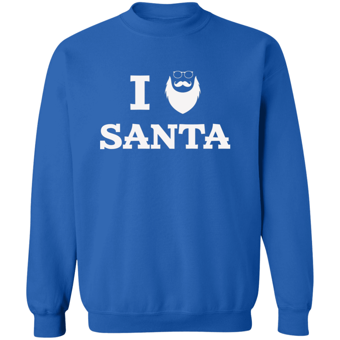 I Santa | Santa Claus with Sunglasses G180 Crewneck Pullover Sweatshirt