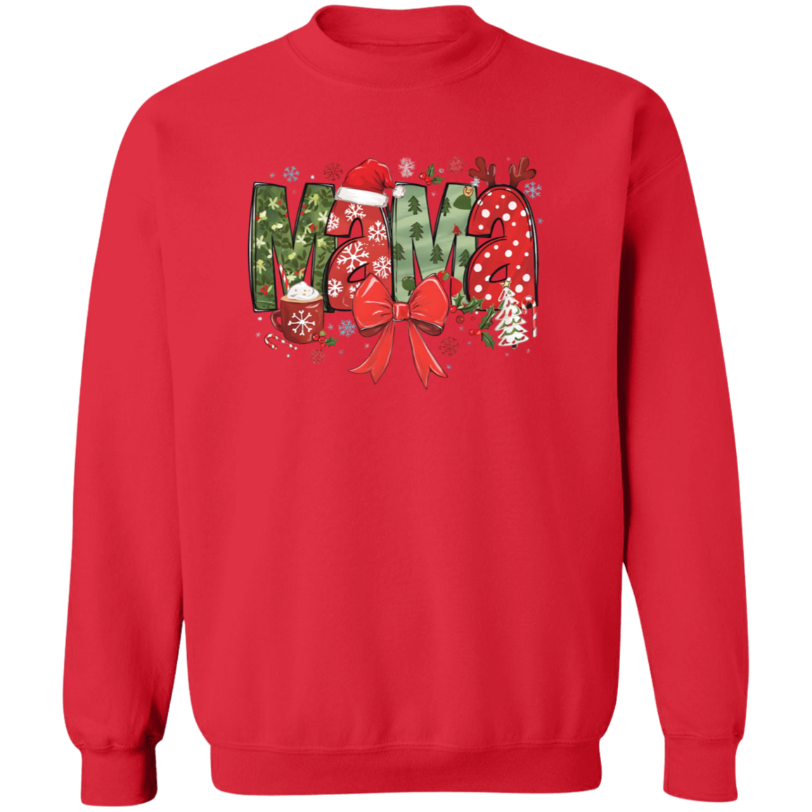 Mama Christmas T-Shirt & Sweatshirt – Festive Holiday Apparel for Moms