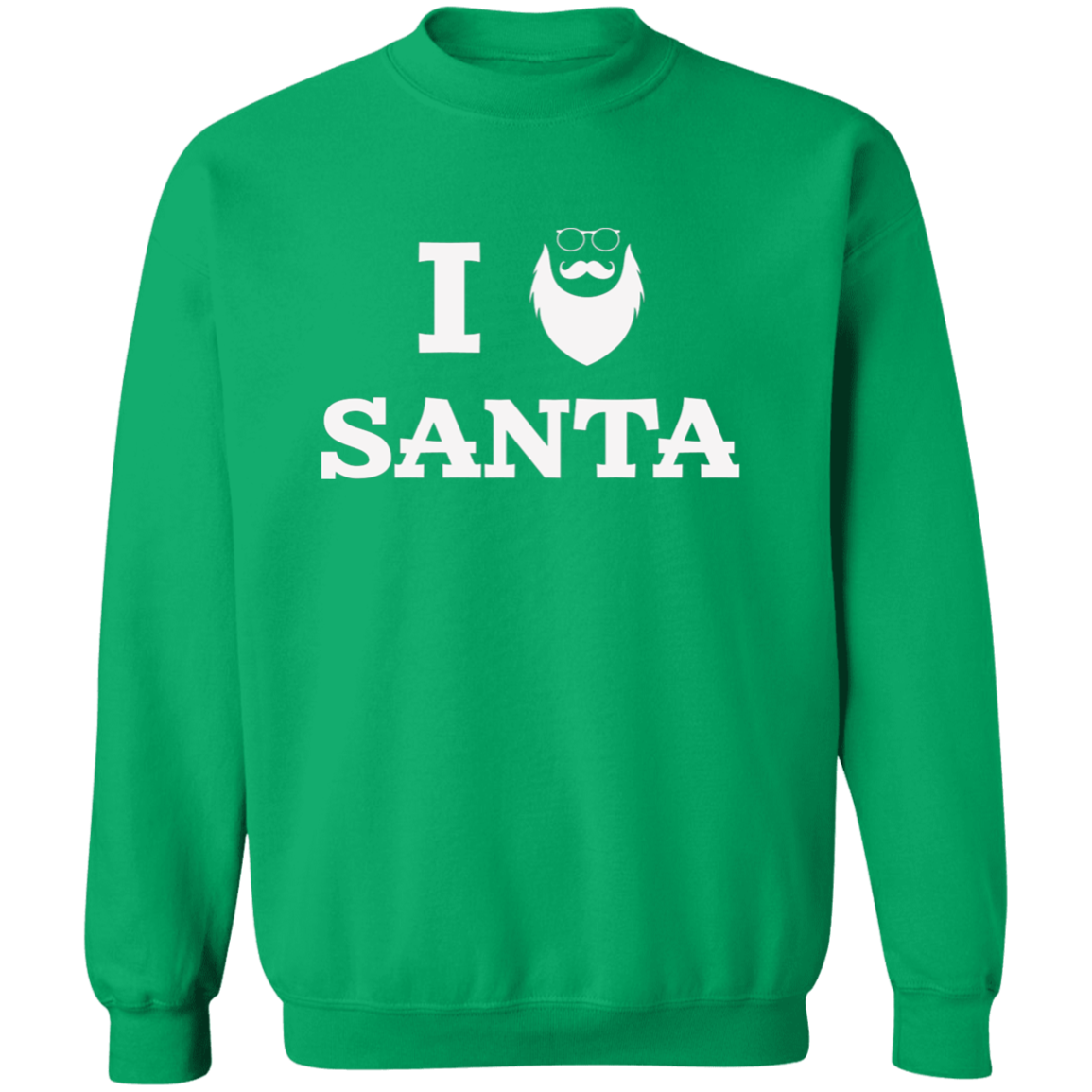 I Santa | Santa Claus with Sunglasses G180 Crewneck Pullover Sweatshirt