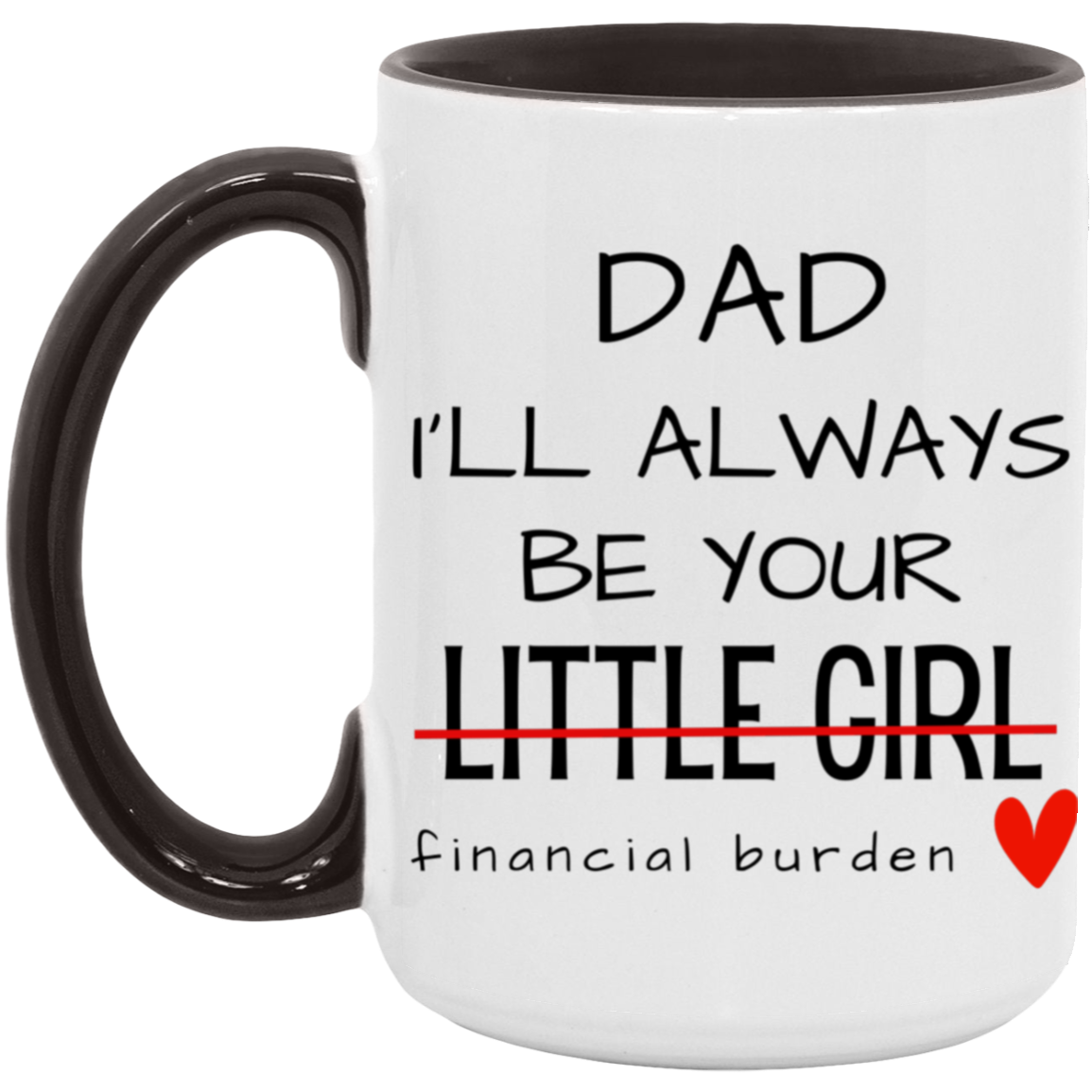 Dad I'll Always Be Your Little Girl Financial Burden, Fathers Day Gift, Gifts for Father