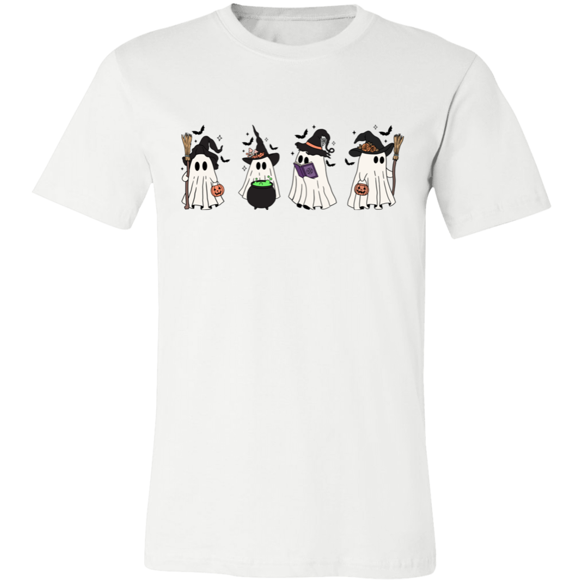 Cute Ghost Unisex Short-Sleeve T-Shirt | Halloween Casual