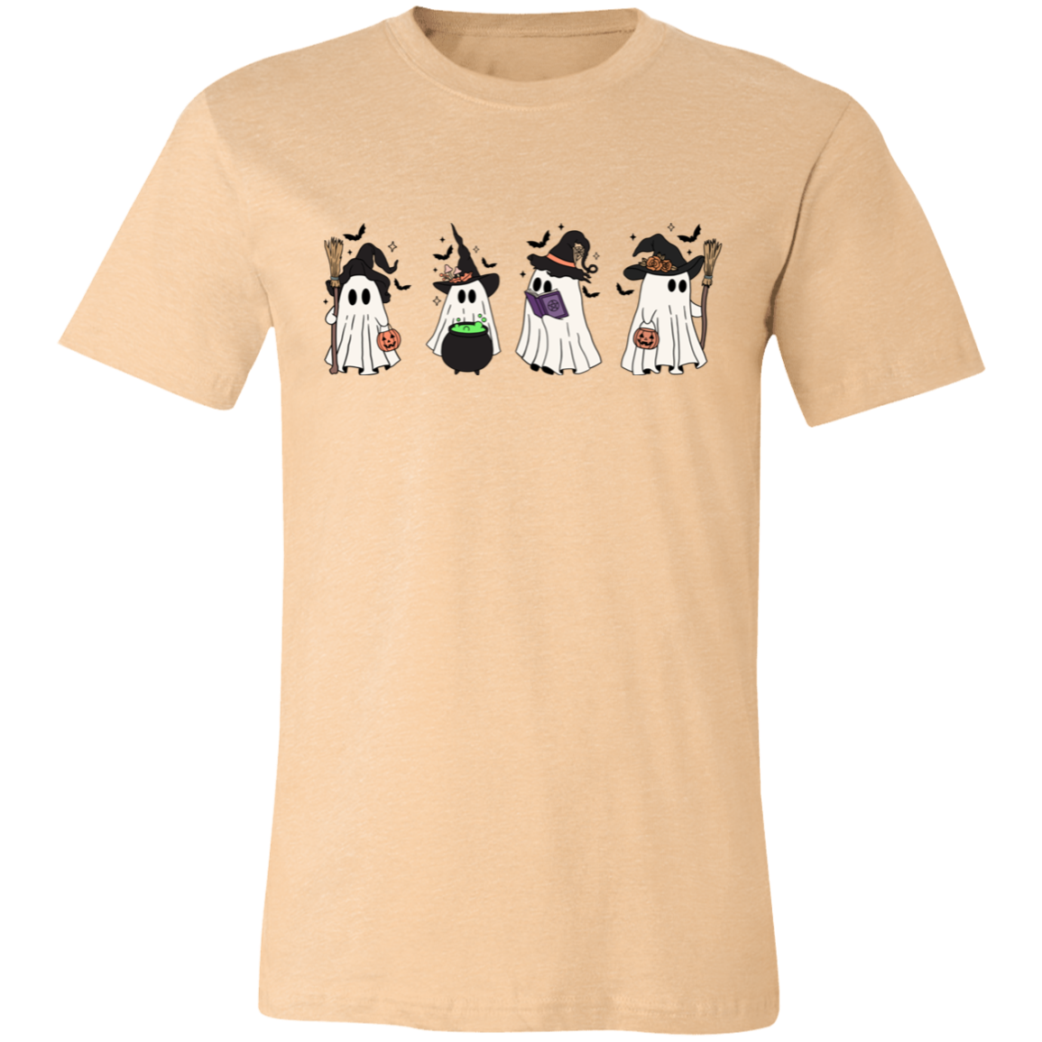 Cute Ghost Unisex Short-Sleeve T-Shirt | Halloween Casual