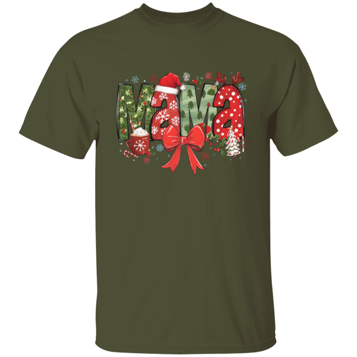 Mama Christmas T-Shirt & Sweatshirt – Festive Holiday Apparel for Moms