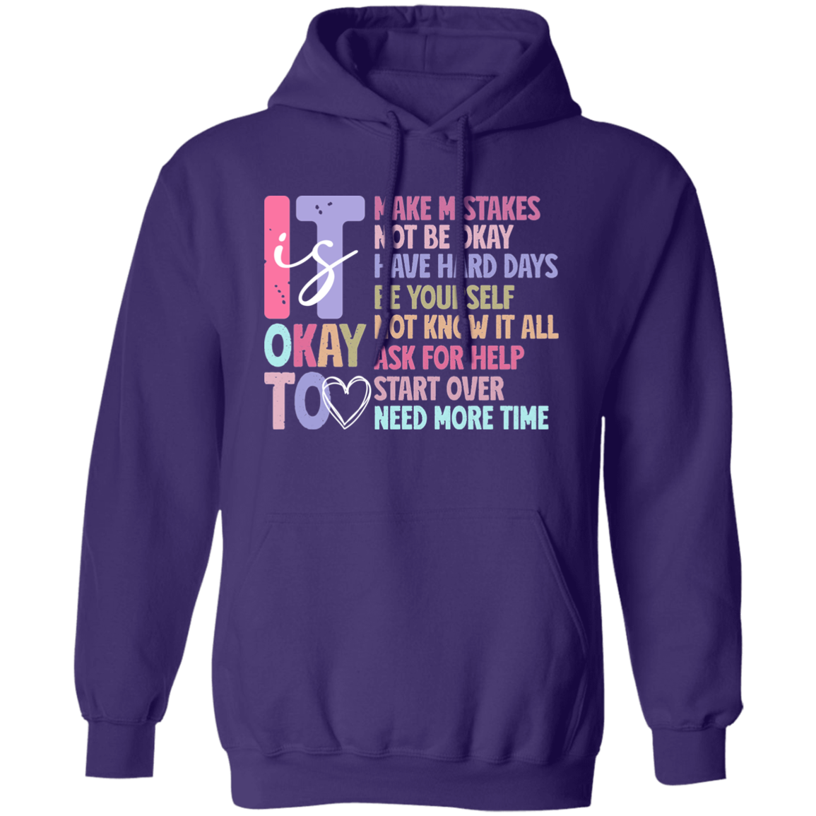 It is Okay to Make Mistakes Inspirational T-Shirt| Sweatshirt| Hoodie