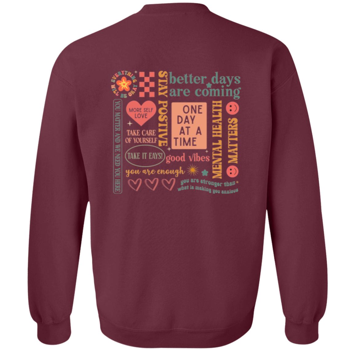 Everything Will Be Okay" T-Shirt & Sweatshirt – Uplifting Mental Health Apparel