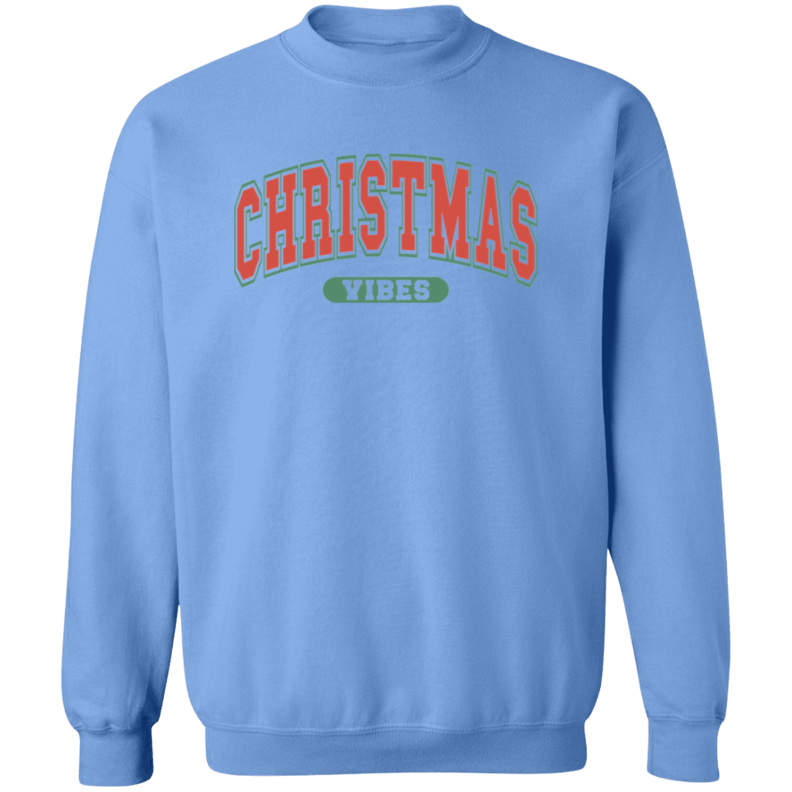 Retro Christmas Vibes Sweatshirt - Women's Cute Holiday Sweater
